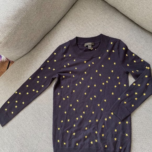 J. Crew Women’s Tippi Embroidered Stars Sweater - XXXS - Picture 5 of 5